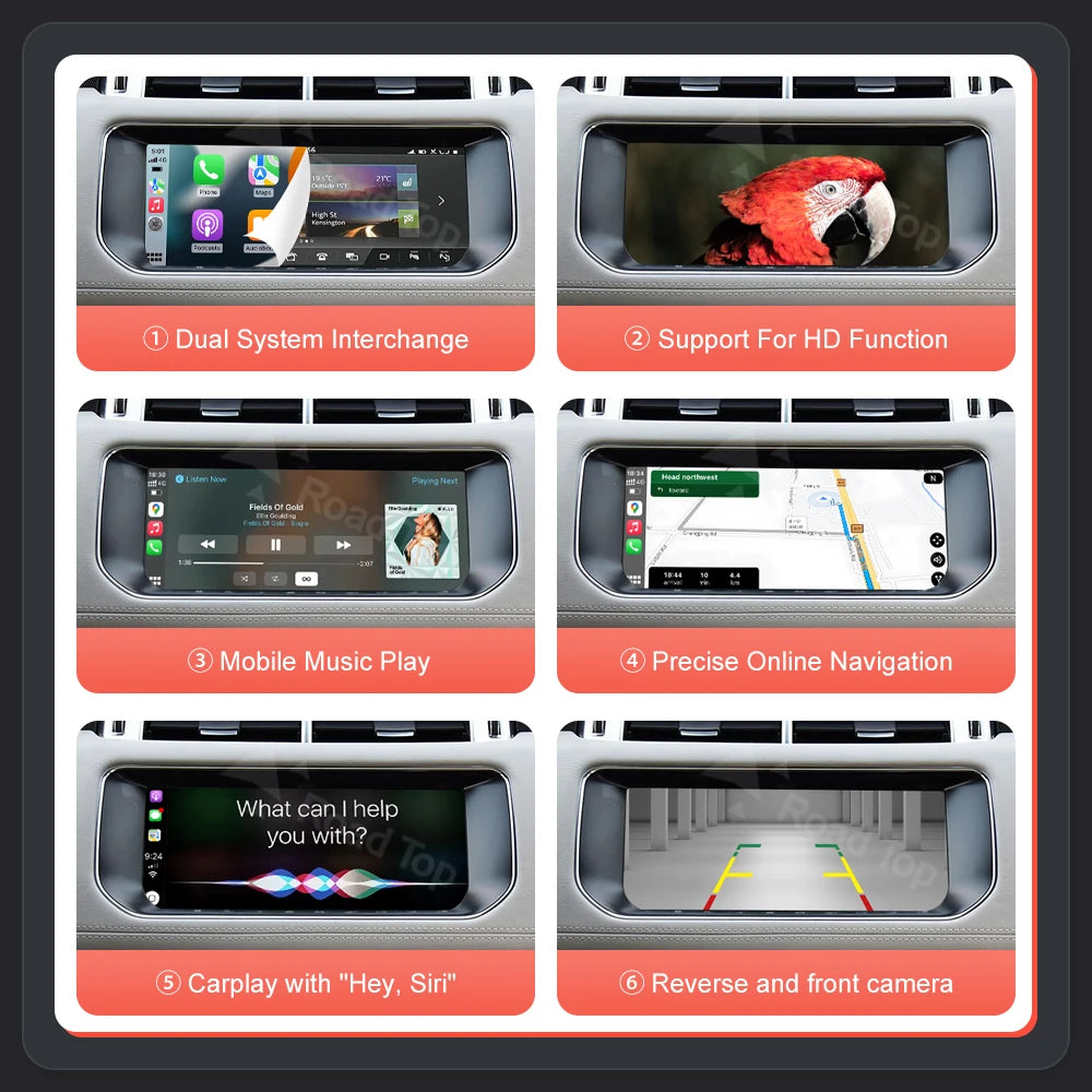 Wireless CarPlay Android Auto AI Box – Draadloze Interface Autoradio – Smartphone Connectiviteit – Mirror Link – AirPlay – Compatibel 8 Inch Scherm – Eenvoudige Plug & Play Installatie - QUORE