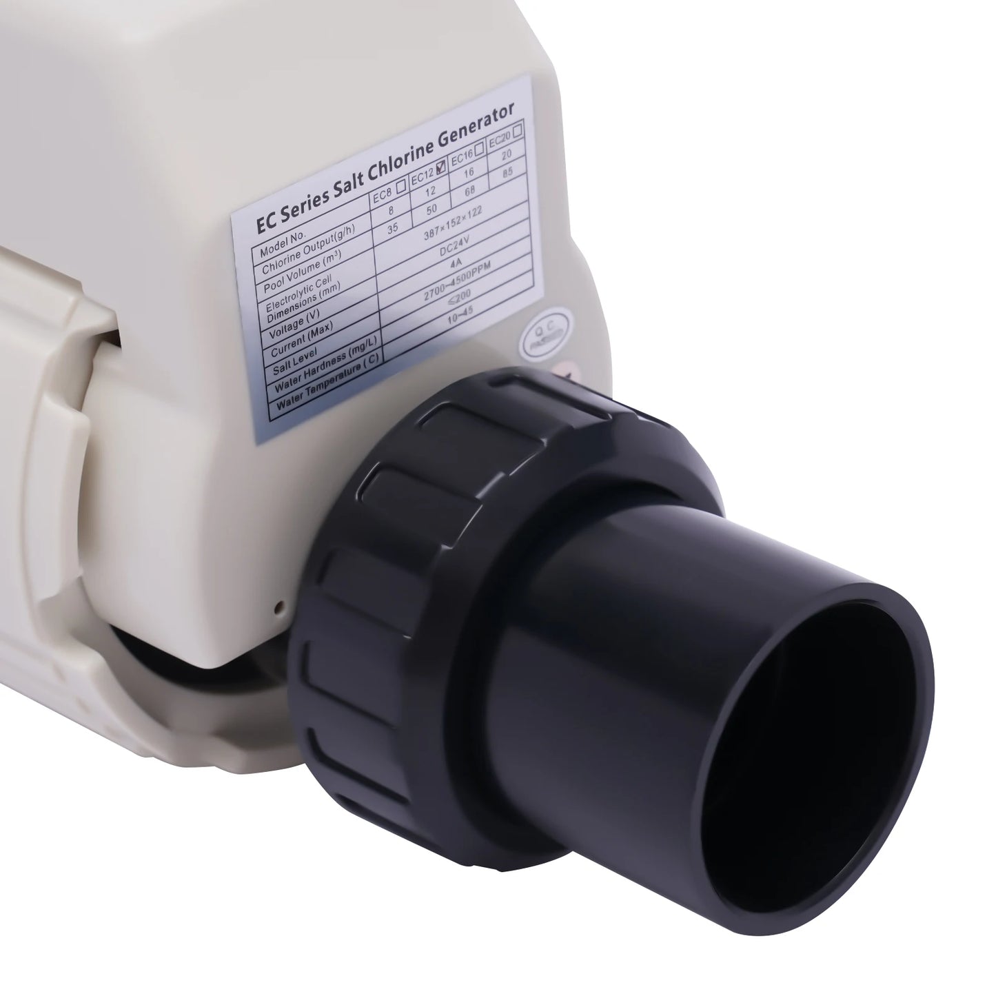 Zout-Chlorinator – Zwembad Desinfectiesysteem – Zoutwater Reiniger – Zwembadreiniging – Compact Ontwerp – Geschikt Voor 50 M³ – Zelfreinigend
