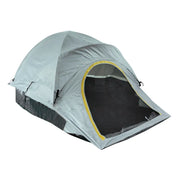 Tent - Kampeertent - Autokoffertent - Kampeer Achterklepluifel - Zonwerende Autotent - Glasvezelstang - Waterdicht - 200cm - Lichtgrijs