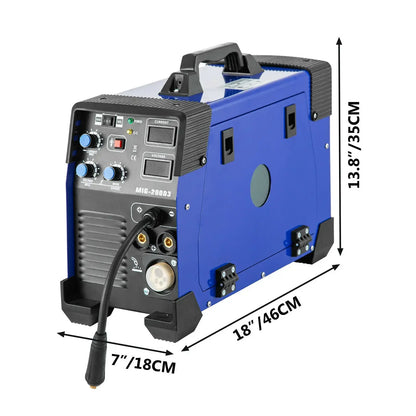 3-In-1 Lasmachine – Lassen Inverter – Mig Lasapparaat – Tig Lasser – Mma Machine – 20-200 Ampère – Geïntegreerde Draadvoeder