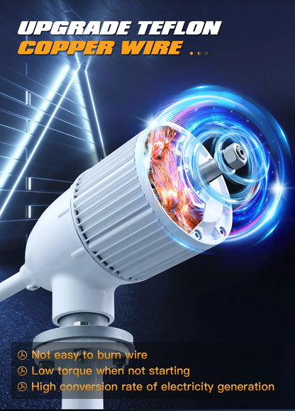 Verticale Windturbine – Horizontale Windmolen – Mini Windgenerator – Windkracht Turbine – 8000W Vermogen – 24V