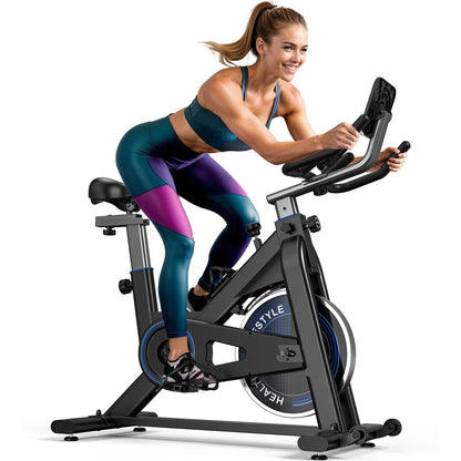 Indoor Fiets – Hometrainer – Cardio Fiets – Fitnessfiets – Stabiel Tot 150 Kg – Verstelbare Weerstand 300 Watt - Zwart