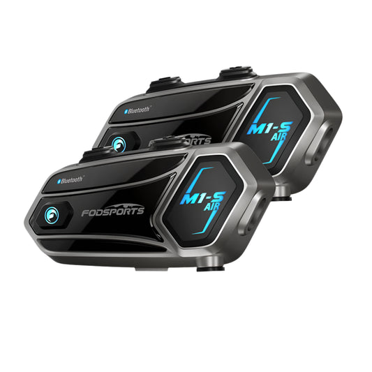 Motorfietsintercom - Helmintercom - MotorfietshelmHeadset - Bluetooth Helmintercom - Helm - Motorfietsaccessoires - 2PCs - 4 Riders - QUORE