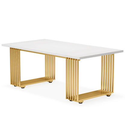 Bureau - Computertafel - Bureautafel - Game Bureau - 70.9" - Moderne Houten Gaming Gureau - met Gouden Metalen Poten – Stijlvolle Werkplek & Kleine Vergadertafel
