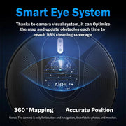 ABIR X6PRO Robot Vacuum Cleaner, Visual Navigation,APP Virtual Barrier,6000PA Suction,Smart Home Mop,Floor Carpet Washing-2