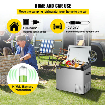Mini Koelkast – Mobiele Koelbox – Draagbare Koelkast – Camping Koelkast – 12/24V En 110-240V – Temperatuurbereik -20°C Tot 20°C - 30L 32QT