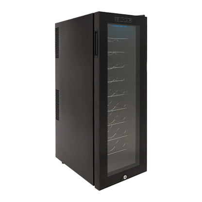 Wijnkoeler – Wijnkast – Wijnkoelkast – Wijnbewaarder – Temperatuurregelaar – 30 Flessen – LED Display - QUORE