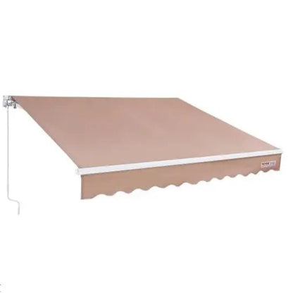 Zonneluifel - Zonnescherm - Zonneluifel Balkon - Luifel Zonnescherm - Handmatig Uittrekbaar - 198x120 cm - Waterafstotend Terrasscherm van Polyester – Zonwering voor Tuin - Deur of Raam