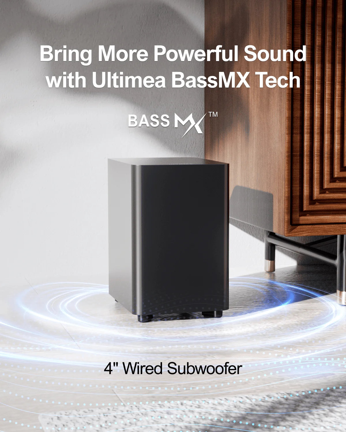 ULTIMEA 5.1 Virtual Surround Sound Bar for Smart TV, Soundbar with Surround Sound System for Home Theater, APP Control, Aura A30