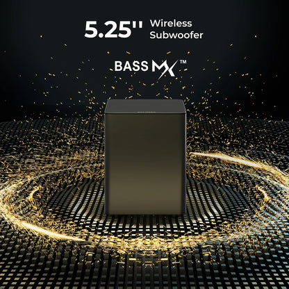 Soundbar – 5.1 Home Cinema Systeem – Surround Speakers – Bluetooth Speaker – Dolby Atmos Sound – Draadloze Achterluidsprekers – BassMX Technologie – HDMI-eARC Connectivity - QUORE