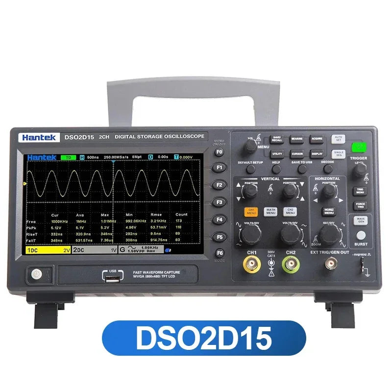 Digitale Oscilloscoop – Multimeter – Signaalgenerator – Frequentiemeter – Draagbare Oscilloscoop – 2 Kanalen – 150 MHz Bandbreedte