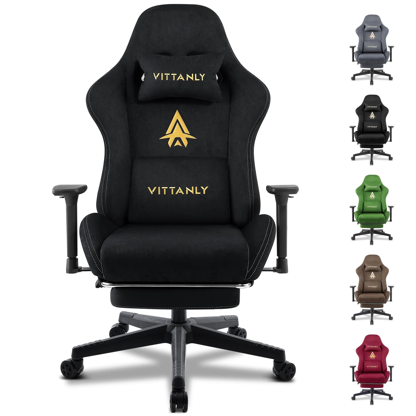 Gamingstoel – Gamestoel – Gaming Chair – Bureaustoel – Game Stoel – Ergonomisch – Verstelbare Hoogte – Suède Kunstleer