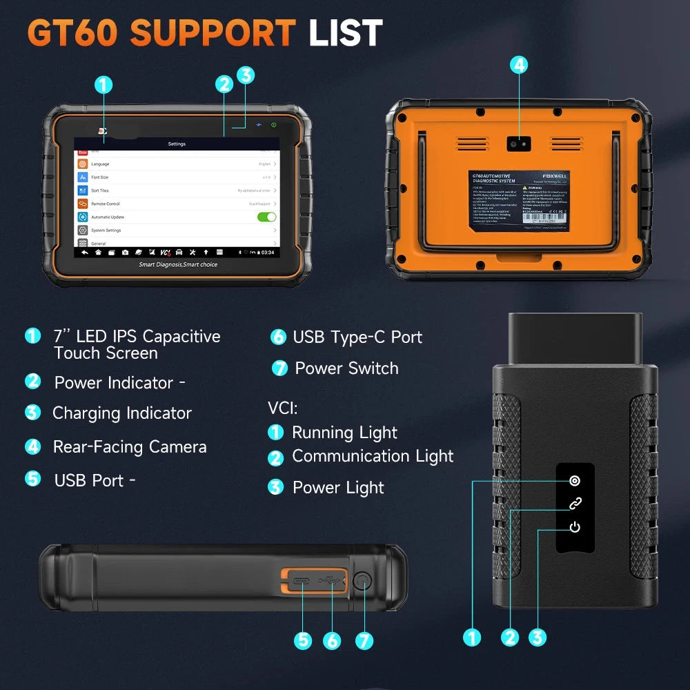 OBD2 Scanner - Diagnosecomputer - OBD - Volledig Systeem - en Actieve Test - 24+ Service Resetten - Draadloze - Bluetooth - Autodiagnose Tool - QUORE