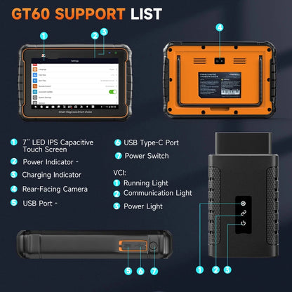 OBD2 Scanner - Diagnosecomputer - OBD - Volledig Systeem - en Actieve Test - 24+ Service Resetten - Draadloze - Bluetooth - Autodiagnose Tool - QUORE