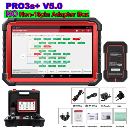 Autodiagnoseapparaat – Diagnose Tool – Auto Scanner – Foutcode Lezer – Reparatie Scanner – 10,1 Inch IPS Touchscreen – Bi-directionele Controle