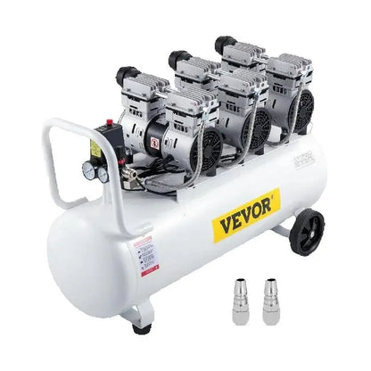 Luchtcompressor – Compressor – Air Compressor – Olievrije Compressor – Pneumatische Compressor – 100L Tankinhoud – Stil Geluid 78 dB - QUORE