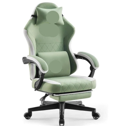 Bureaustoel Groen – Kantoorstoel – Bureaustoel Met Wieltjes – Comfortabele Werkstoel – Ergonomische Stoel Met Armleuningen – Verstelbare Rugleuning – Ademend Stofmateriaal