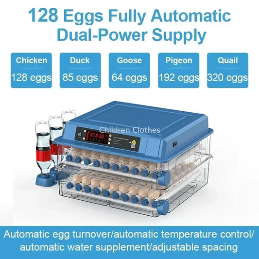 Broedmachine – Eierbroeder – Incubator – Kuikenbroedmachine – Eieruitbroeder – Automatische Temperatuurregeling – Verstelbare Eierrekken