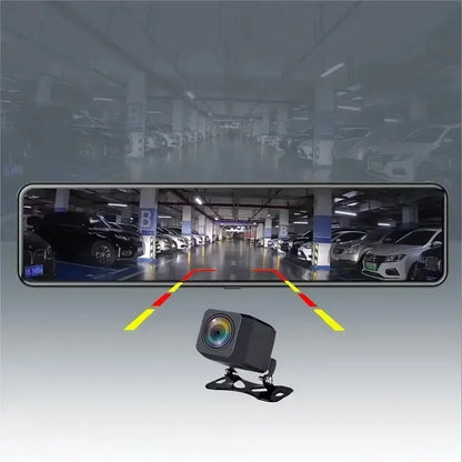 Dashcam – Autocamera – Achteruitkijkspiegel – DVR – Auto Beveiliging – 12 Inch 4K Scherm – GPS Tracking – G-Sensor