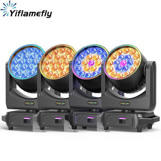 Moving Head Lichtset – Moving Head Lamp – Stage Licht – DJ Licht – RGBW LED Verlichting – 4 Stuks EU Plug – 220W Krachtige RGBW LED’s – Instelbare Zoom 10°-60°