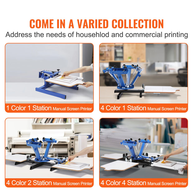 Screen printing - Screen printing machine - 360° rotatable - 54x45cm - Screen printing press - Adjustable tension - 1 color 1 station