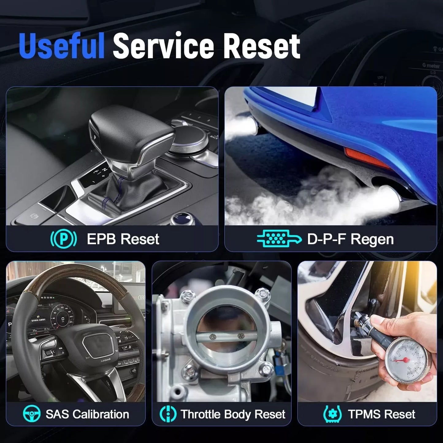 Autodiagnosetool – Foutcode Lezer – Diagnosescanner – Auto Scanner – Voertuigsensor Analyse – 7 Inch Kleurenscherm – Live Data Inzicht - QUORE