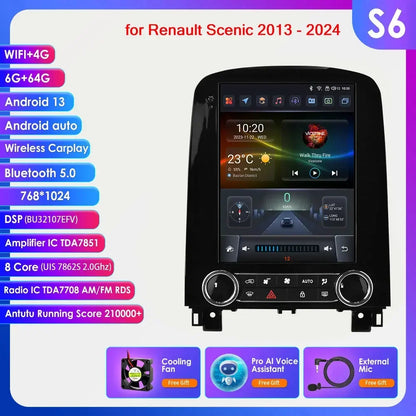 9,7 Inch Autoradio – Multimediasysteem – Navigatie – Carplay – Touchscreen – Android 14 – Snelle Octa-Core Processor - QUORE