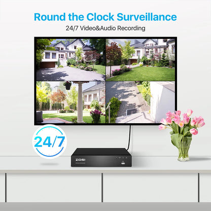 Beveiligingssysteem – CCTV Systeem – Beveiligingscamera – Bewakingscamera – 5MP 4K Ultra HD – PoE Aansluiting - 2 Stuks