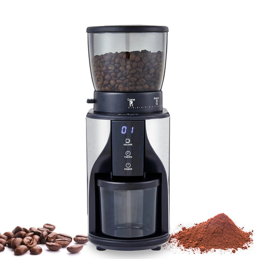 Electric Coffee Grinder - High Quality Electric Coffee Grinder - Automatic Conical Burr Grinder - Coffee Grinder - with 31 Grinding Settings - for Espresso - Black