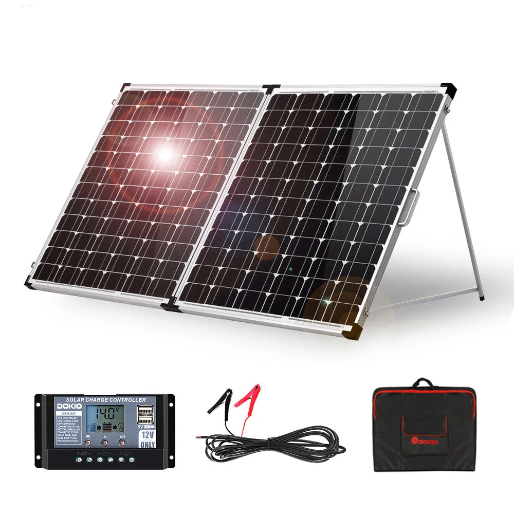 Opvouwbaar Zonnepaneel – Draagbaar Paneel – Mobiel Zonnepaneel – Campingpaneel – 200W Vermogen – Lichtgewicht 11,8 Kg