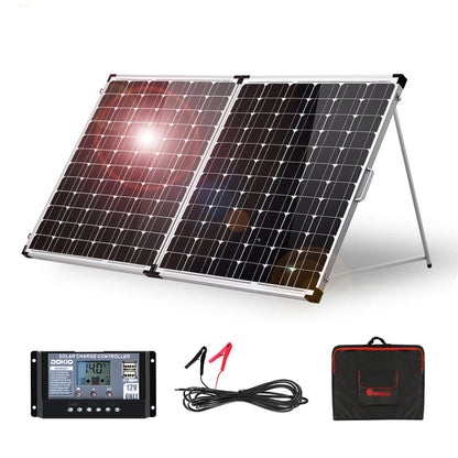 Opvouwbaar Zonnepaneel – Draagbaar Paneel – Mobiel Zonnepaneel – Campingpaneel – 200W Vermogen – Lichtgewicht 11,8 Kg