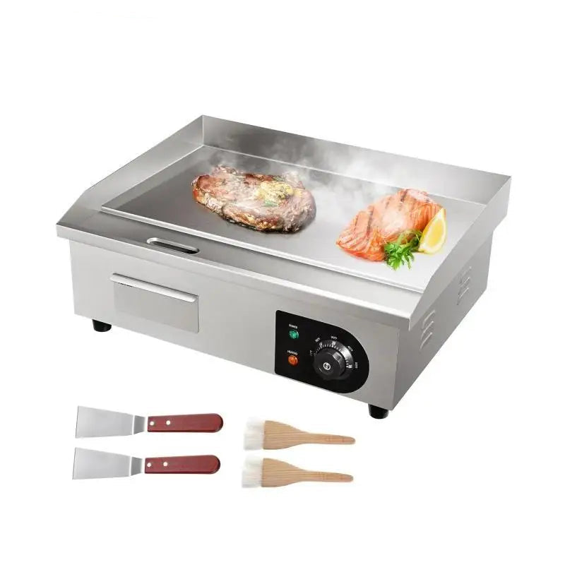Elektrische Bakplaat – Kookplaat – Grillplaat – Bakoppervlak – Antiaanbaklaag – 54 X 30 Cm – 1600W Vermogen