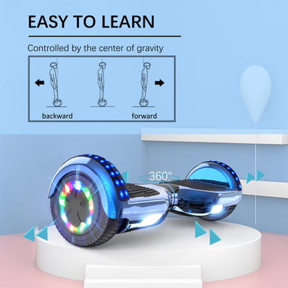 Hoverboard – Elektrisch Board – Zelfbalancerend – Scooter – Skateboard – Bluetooth Speaker – LED Verlichting - QUORE