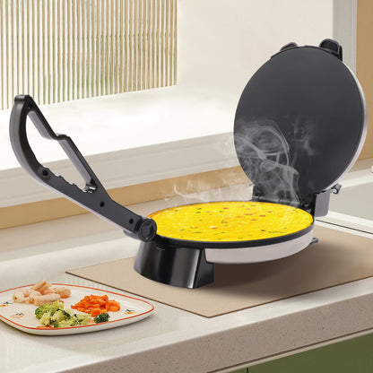 Pannenkoeken Maker - Roti Maker - Elektrische Chapati Maker - RVS - Persmachine Voor Indiase Stijl Chapati - Tortilla, Roti