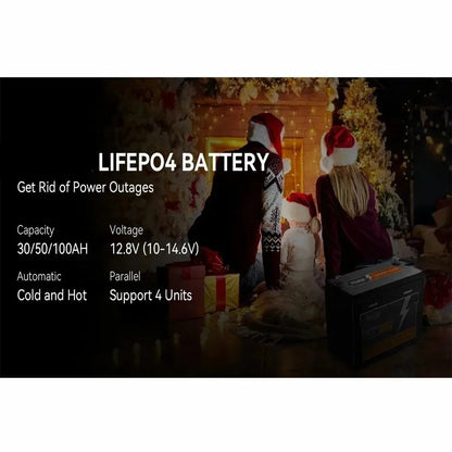 Batterij - Solar batterijen - Powerstation - Zonne opslag - Lithium IJzer Fosfaat Batterij - Opslag - 12.8V - 150AH - LiFePO4 Batterij met Ingebouwde BMS voor RV, Campers, Golfkarren en Zonne-opslag