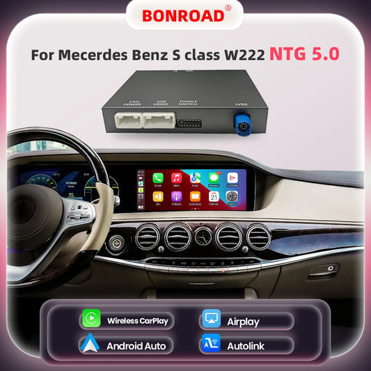 Draadloze CarPlay Adapter – Android Auto Interface – Wireless Auto Connector – Bluetooth Multimedia Module – NTG 5.0 Variant – Plug & Play Installatie – Veiligheid en Gebruiksgemak - QUORE
