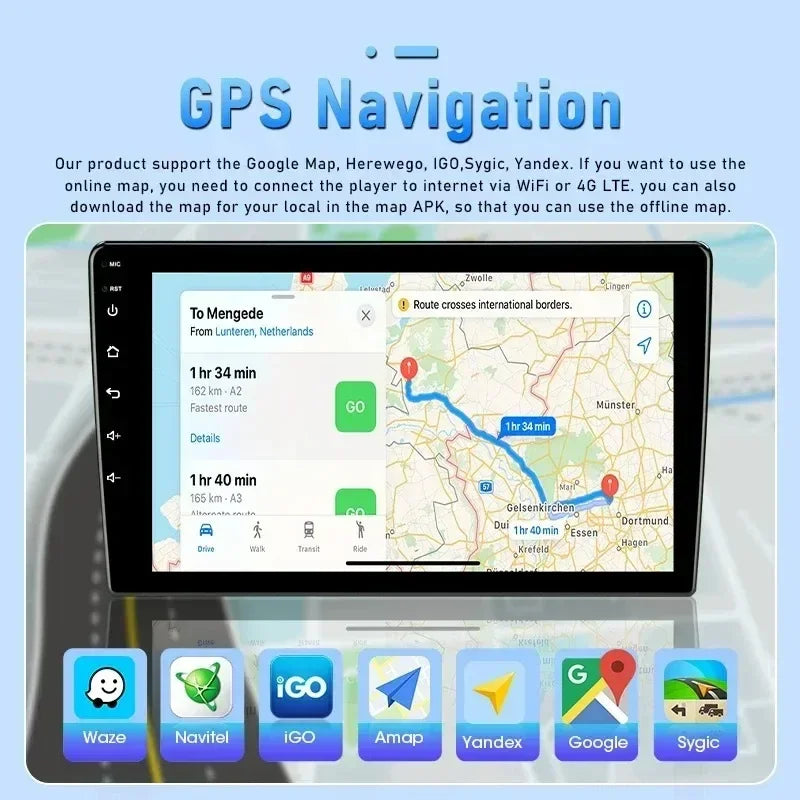 2Din Android Autoradio – Multimedia Speler – Touchscreen Radio – Navigatiesysteem – CarPlay Autoradio – Variant T3L Plus Camera – 10 Inch Scherm – Draadloze Connectiviteit