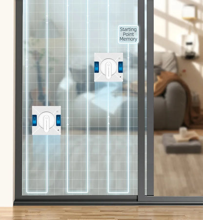 Robot Ramenreiniger – Ramenrobot – Glasreiniger – Automatische Ramenwisser – 3000Pa Zuigkracht – Dubbel Waterreservoir