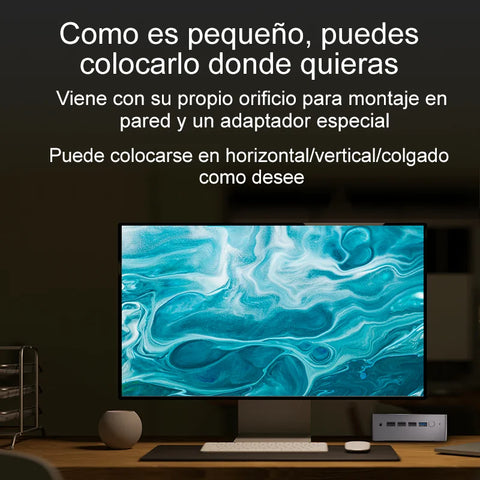 MicroData - Computer - Gaming PC -Mini Desktop - PC - Mini PC - N100 - Intel 12e generatie - 16G 512G