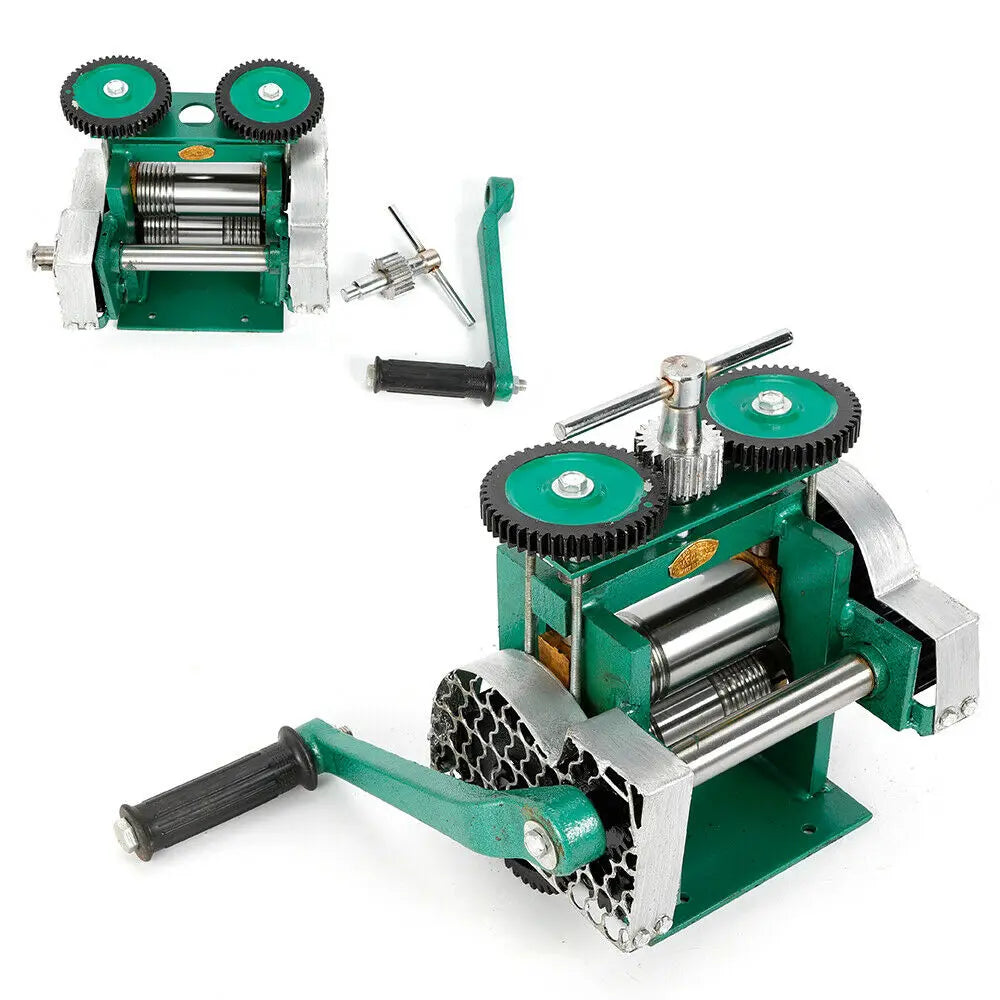 Rolling Mill – Metaalbewerking Machine – Sieraden Gereedschap – Plaat Uitrollen – Gietijzer En Geharde Staal – Precisie Instelling - QUORE