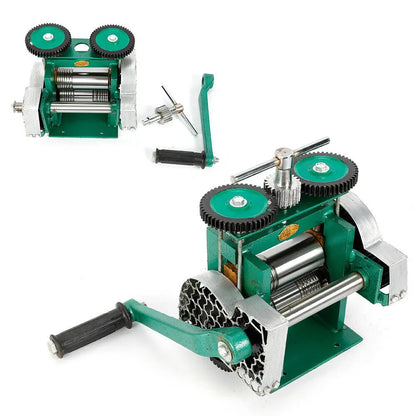 Rolling Mill – Metaalbewerking Machine – Sieraden Gereedschap – Plaat Uitrollen – Gietijzer En Geharde Staal – Precisie Instelling - QUORE