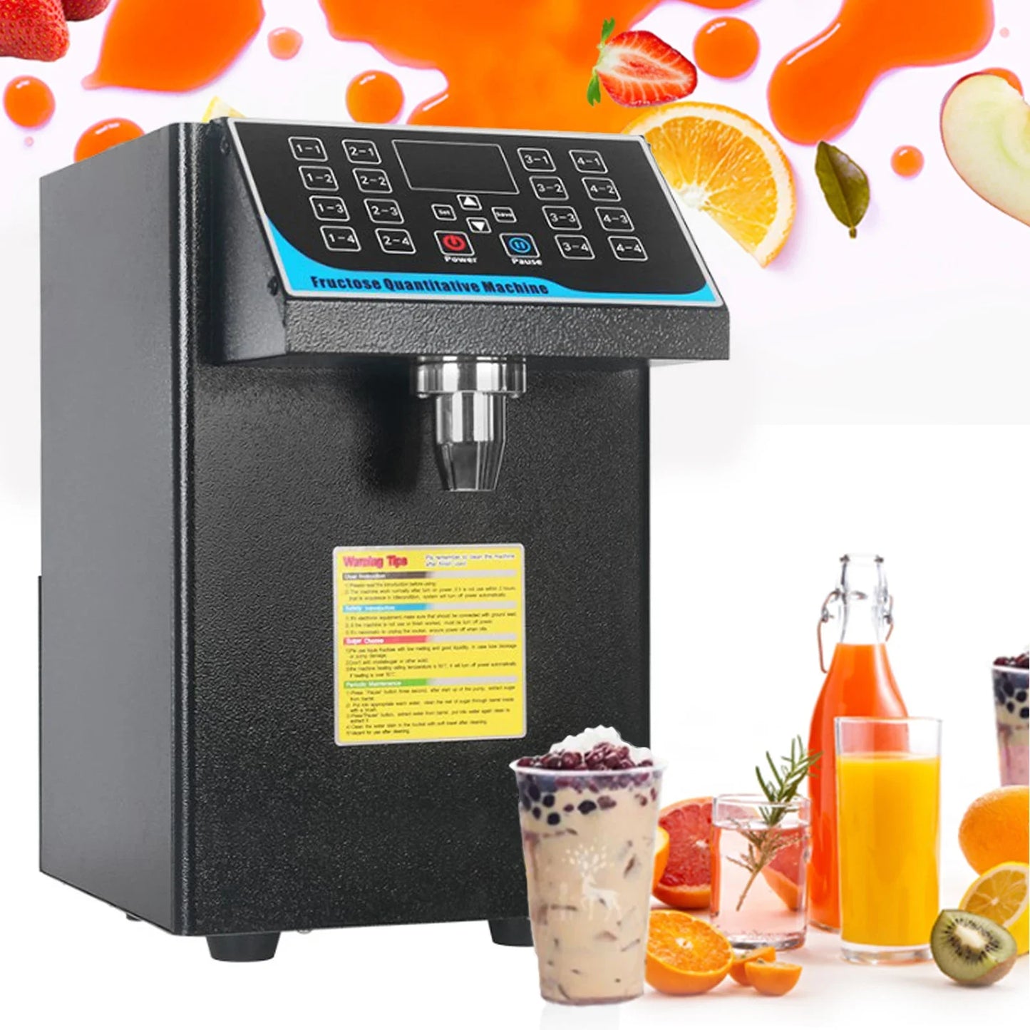 Fructose Dispenser – Suikerdosering – Drankdosering – Horecadispenser – Zoetheidsregelaar – 7,5 Liter Inhoud – RVS 304 Materiaal