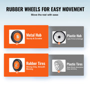 Oprolsysteem - Voor Zwembadafdekking - met zandzakken - 20ft - Met 8 Banden - Zwart en Zilver - QUORE