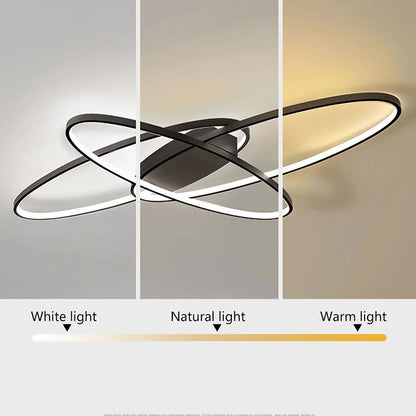 Plafondlamp - Plafonniere - Industrial Ceiling Lamp - 70W - Creatieve Hanglamp - LED Kroonluchter - Zwart - QUORE