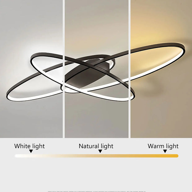 Plafondlamp - Plafonniere - Industrial Ceiling Lamp - 70W - Creatieve Hanglamp - LED Kroonluchter - Zwart
