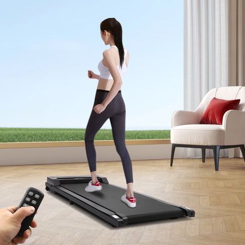 Loopband - Loopbanden - Wandelband - Walking Pad - Treadmill - Elektrische loopband voor onder het bureau - voor wandelen en joggen - Zwart