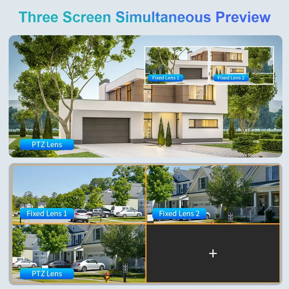 LS Vision - LS-WL342-20X - Security Camera System - 6K PTZ Camera - Outdoor - Surveillance Camera - AI Human Detection - Security Camera - Security Camera System - IP66 - 20xZoom - 1 Piece - Black