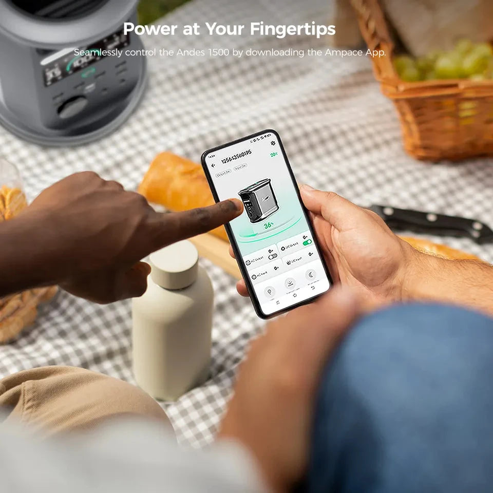 Draagbare Powerstation – Mobiele Generator – Noodstroomvoorziening – Outdoor Accu – 3600W Piekvermogen – LiFePO4 Batterij – Snelladen 55 Min