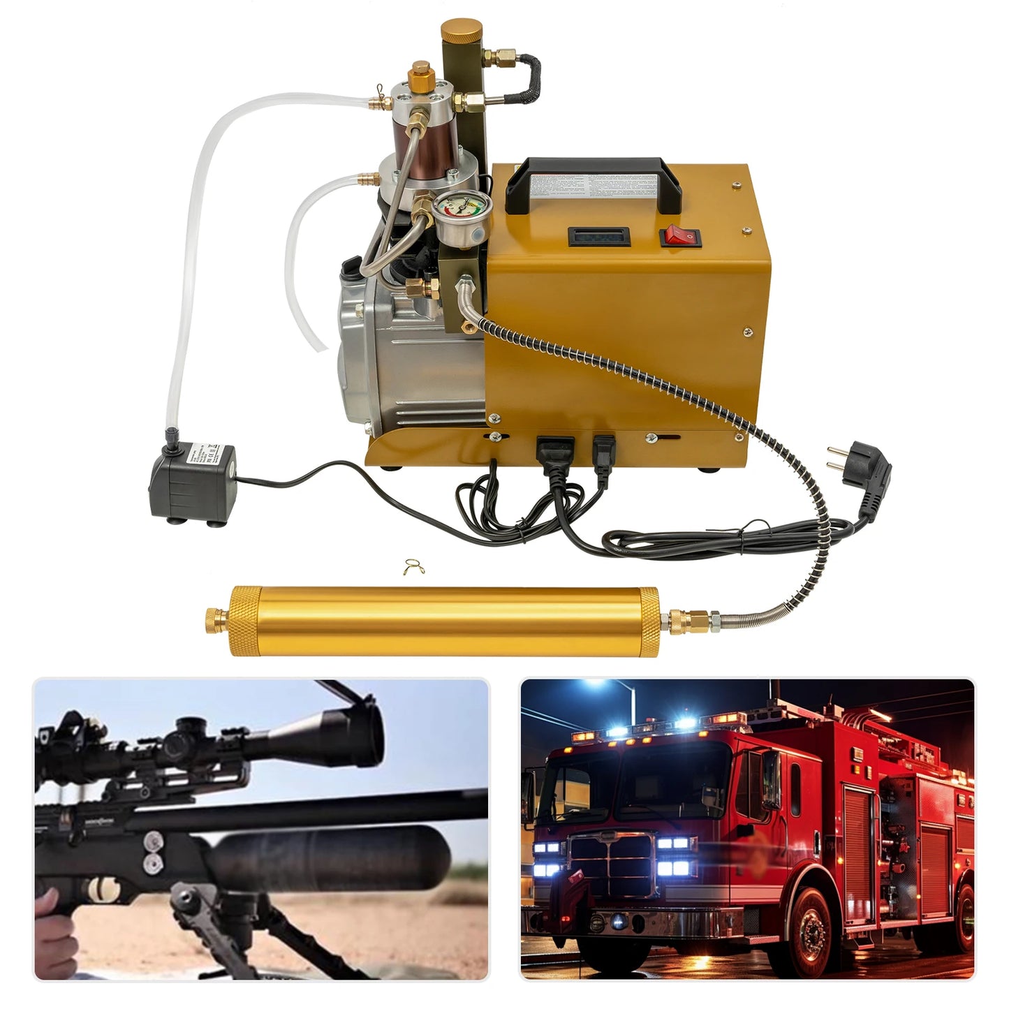 Luchtcompressor – Hogedruk Compressor – Industriële Compressor – Compacte Compressor – Krachtige Luchtstroom – Koper Motor – Duurzaam Materiaal