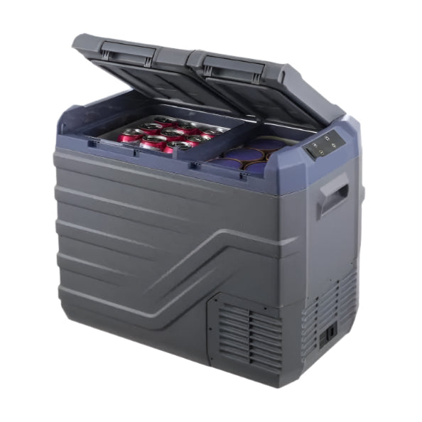 Auto Koelkast - Elektrische Koelbox - Koelbox - Mini Koelkast - 35L Capaciteit - 12/24V DC Compressor - Dual-Zone Mini Vriezer - Draagbare - voor Camping